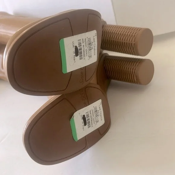Franco Sarto Vintage Nostalgia L-Cindy Tall Knee High Boots Camel Size 10 NWT - Picture 8 of 8